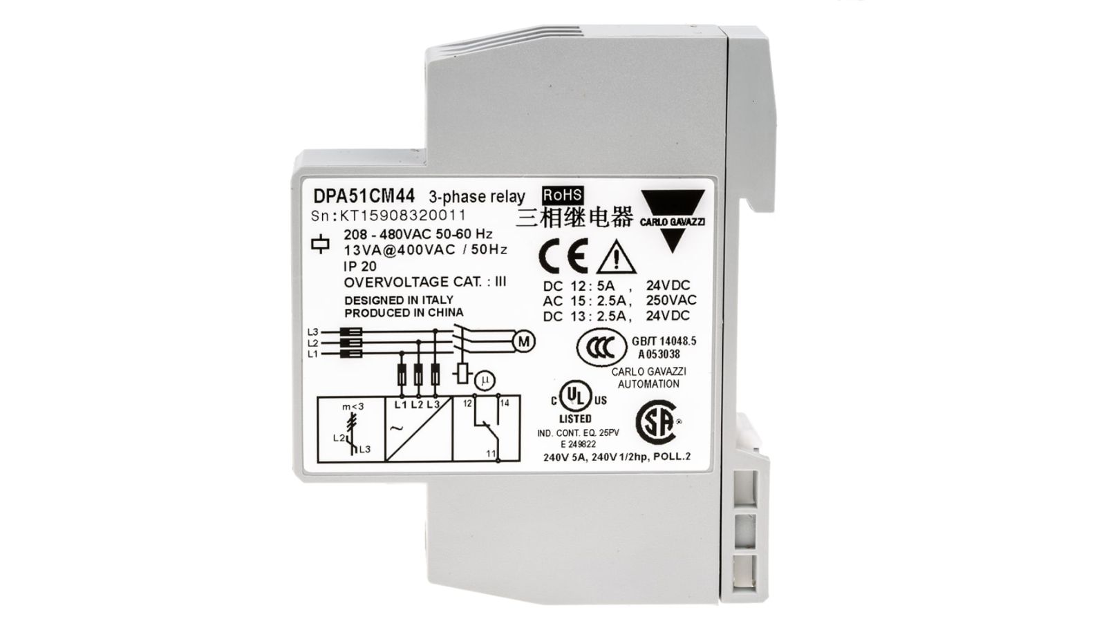 CARLO GAVAZZI MODEL: DPA51CM44