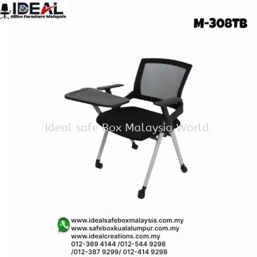 Office Chair Foldable Series Matrix M-308TB Lowback Study Mesh Chair c/w Castor & Tablet