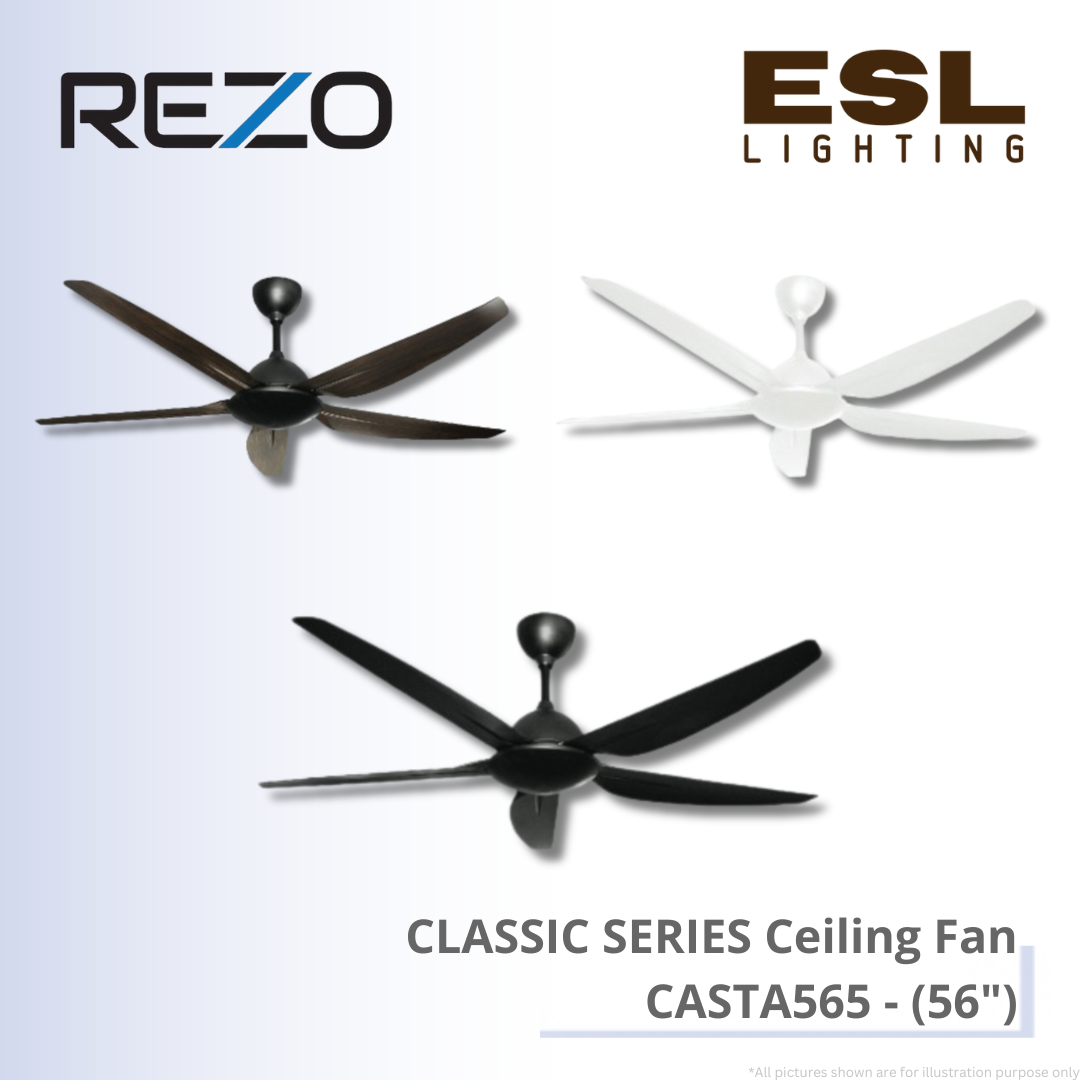 REZO CLASSIC SERIES Ceiling Fan CASTA565 - 56"