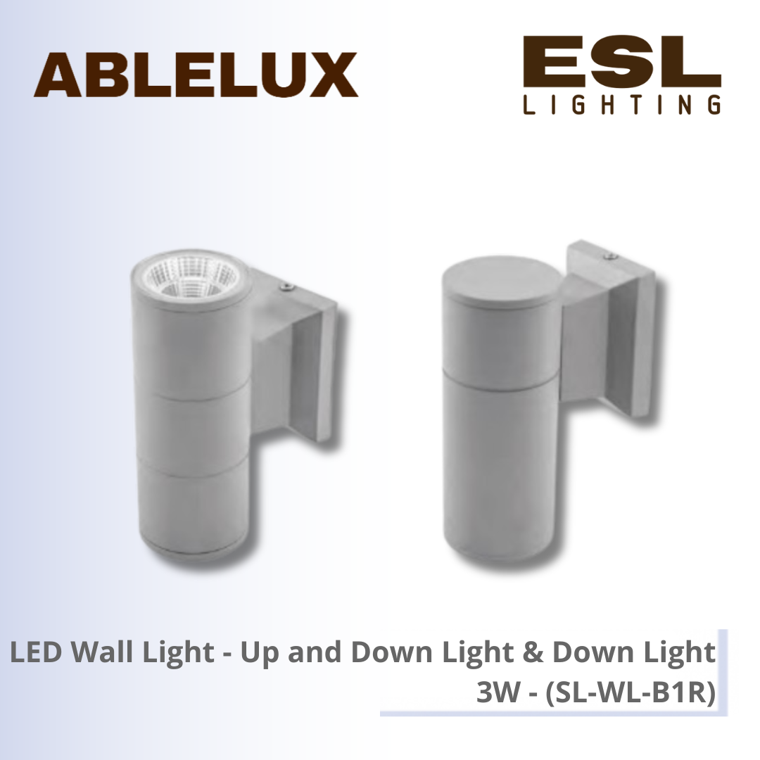[Pre-Order] ABLELUX LED Wall Light (Up and Down Light & Down Light) 3W - SL-WL-B1R IP65