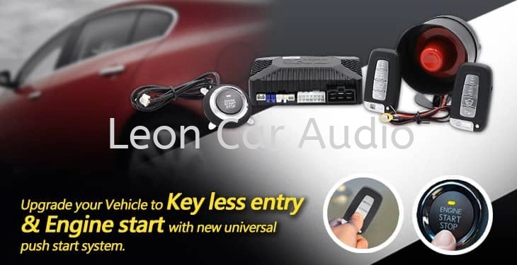 Perodua alza PKE Fully Keyless intelligent smart alarm system with Push start button and engine auto start