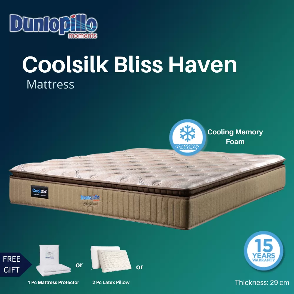 Dunlopillo Coolsilk Bliss Haven Mattress | Dunlopillo Dealer Furniture Store