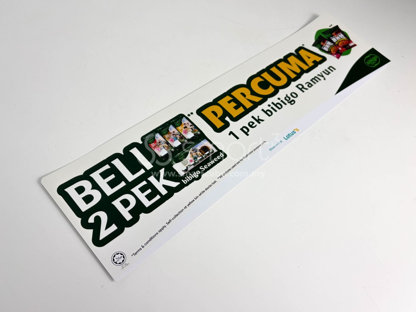 BIBIGO Lotus Ramyun Shelf Talker
