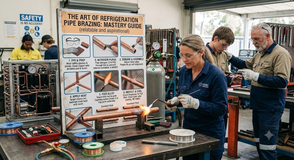 refrigeration pipe brazing technique guide