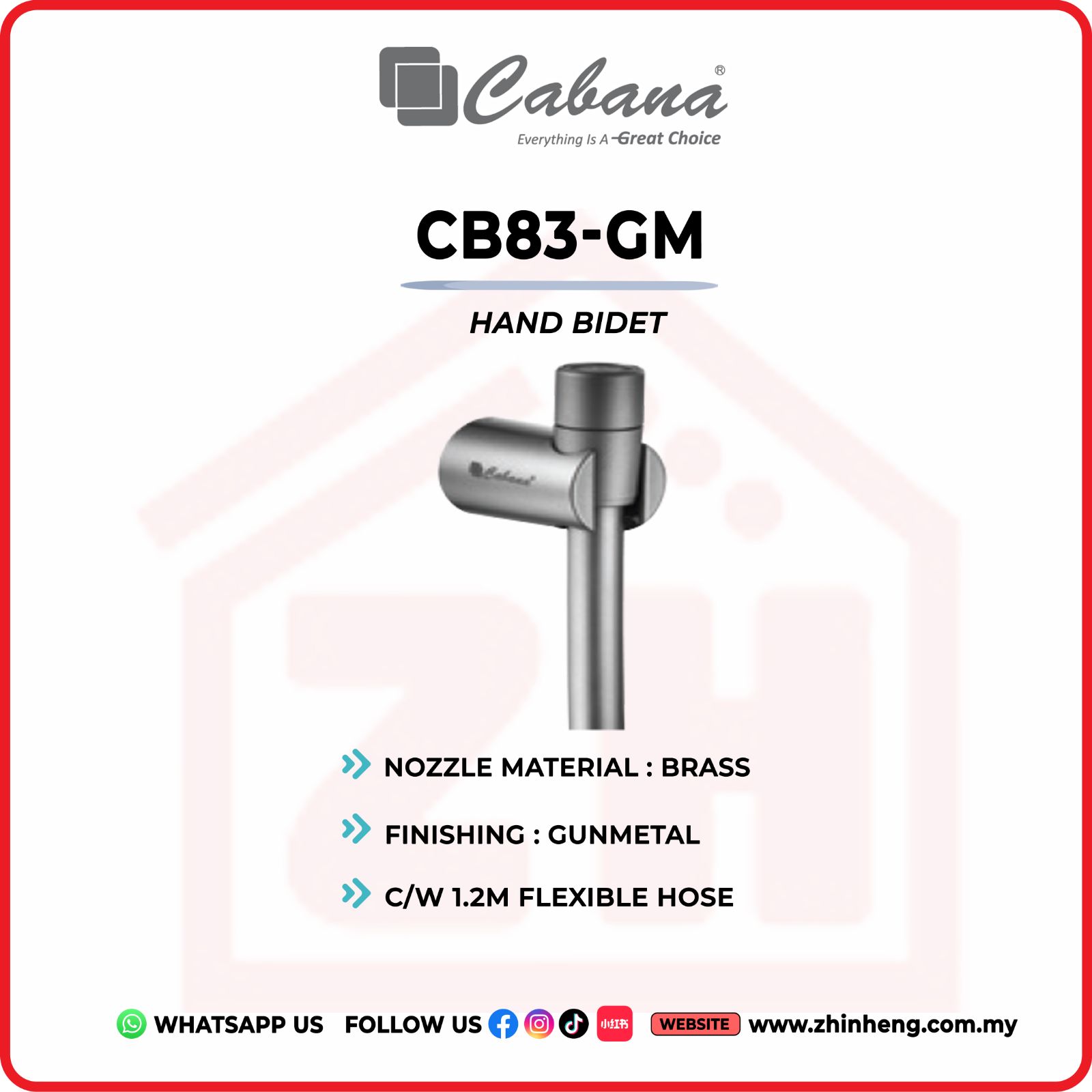 CABANA HAND BIDET  CB83-GM