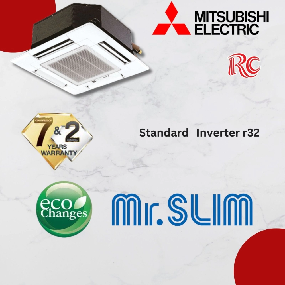 MITSUBISHI STANDARD INVERTER SLZ/PLY-SP Ceiling Cassette Inverter R410A