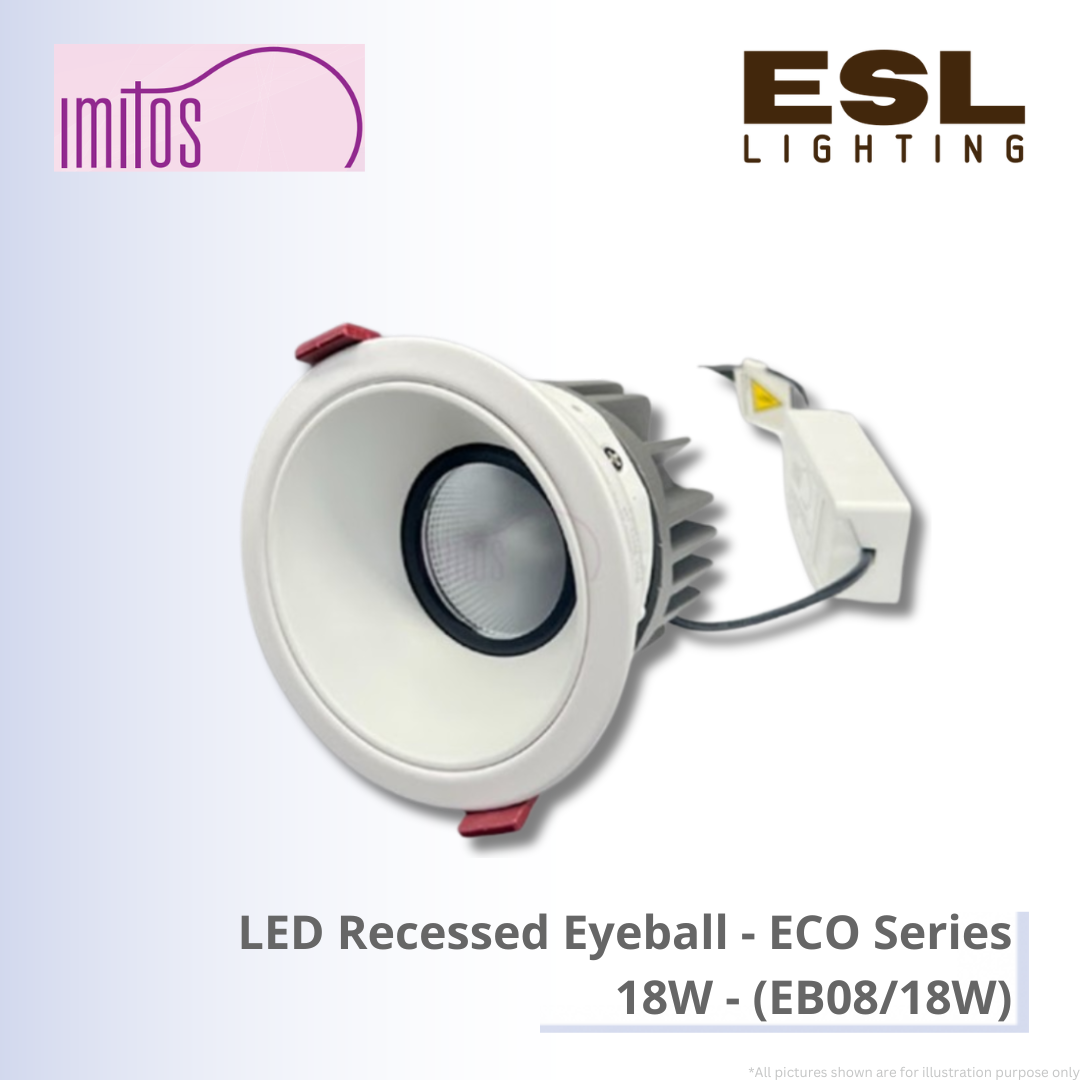 IMITOS LED Recessed Eyeball (ECO Series) 18W - EB08/18W