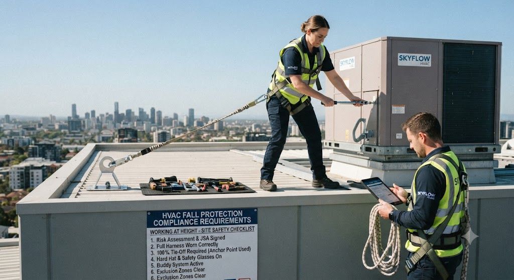 HVAC fall protection compliance requirements