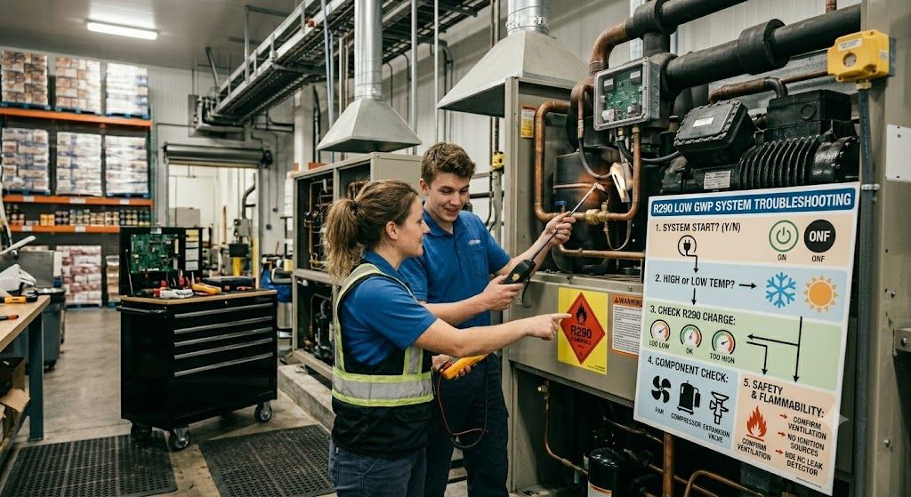 R290 industrial HVAC troubleshooting