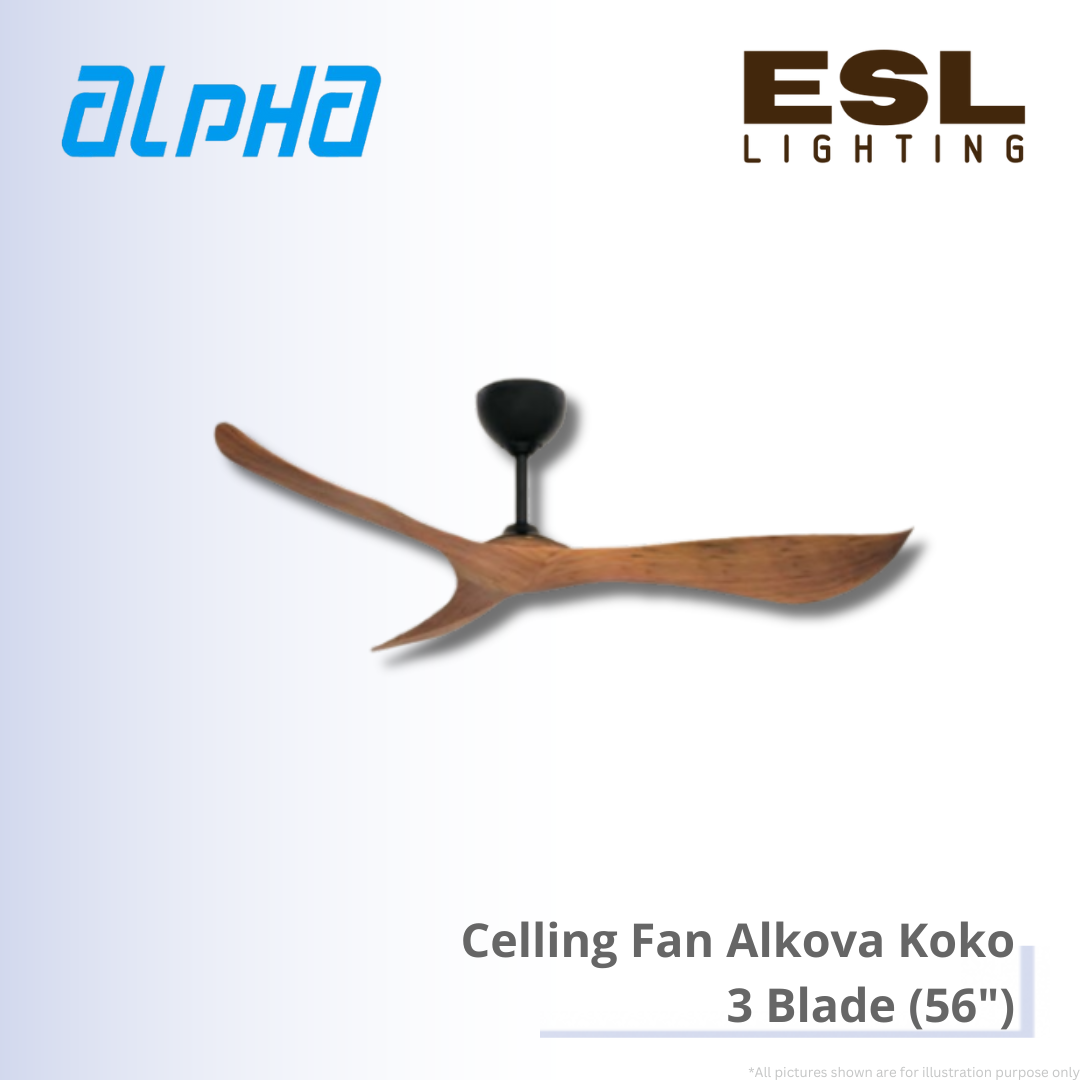 ALPHA Celling Fan Alkova Koko - 3 Blade (56")