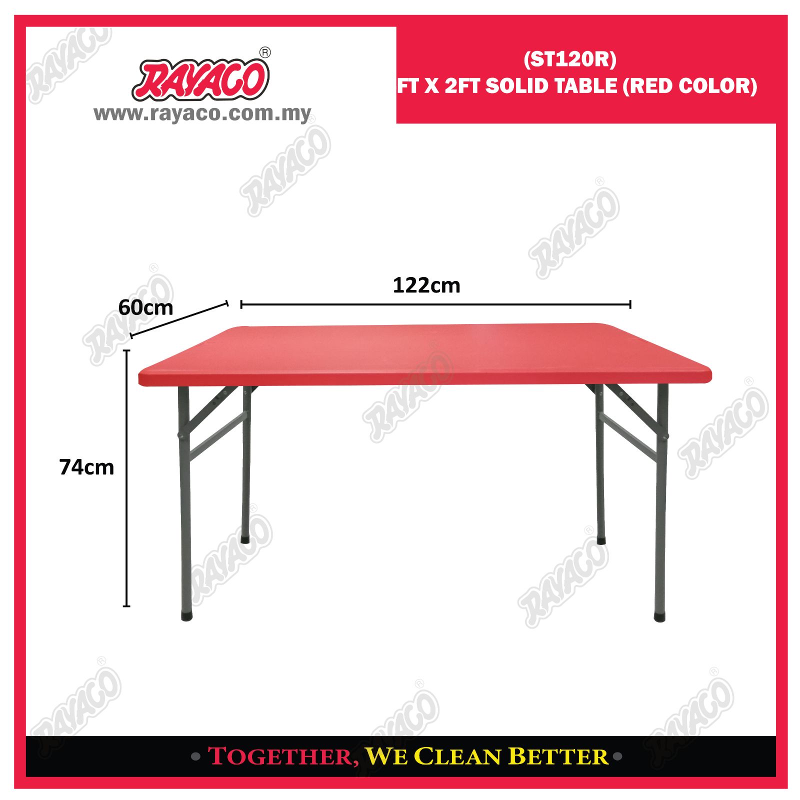 ST120R 4 x 2 FT SOLID TABLE