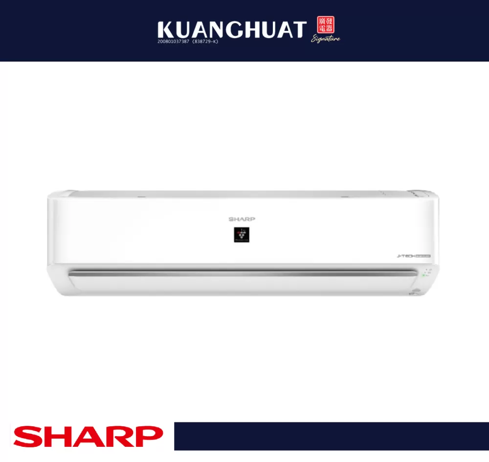 SHARP 1.0HP AIoT J-Tech Inverter Plasmacluster Air Conditioner (R32) AHXP10YHD