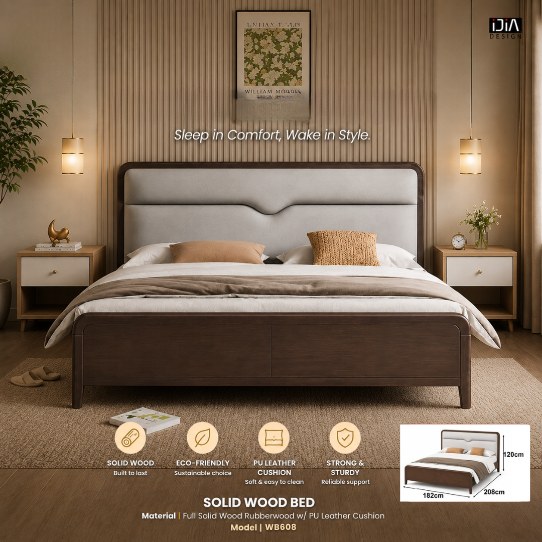 SOLID WOOD BED
