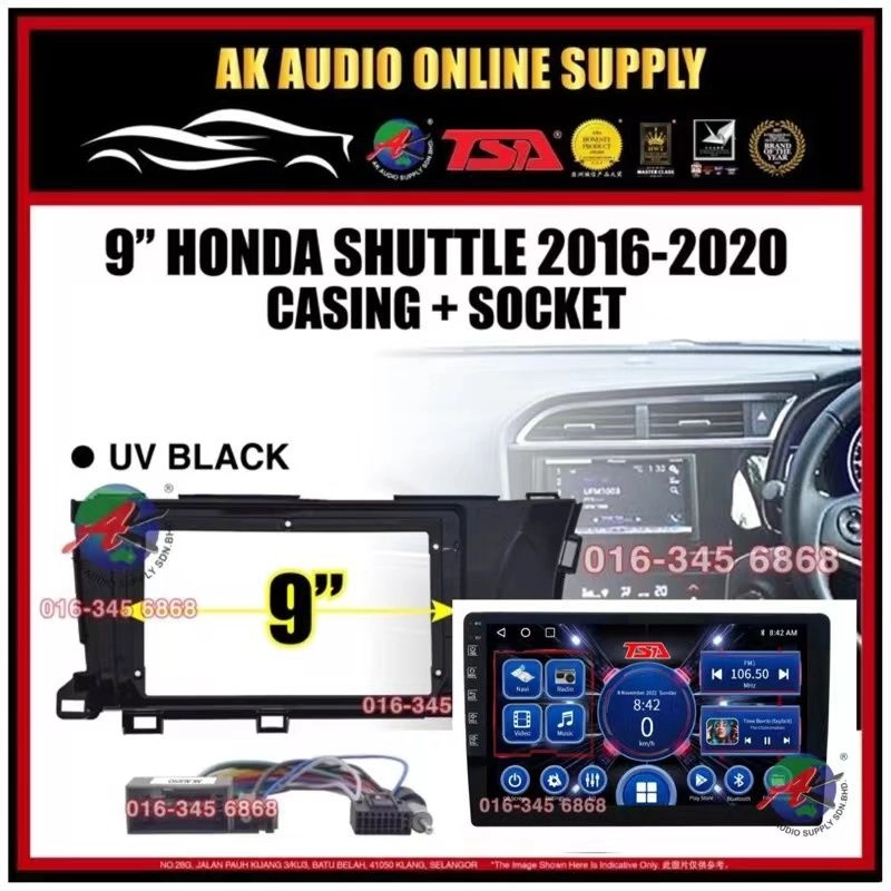 [ MTK 2+32GB ] TSA Honda Shuttle 2016 - 2020 Android 9" inch Car player Monitor