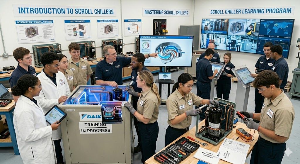 Scroll chiller learning program