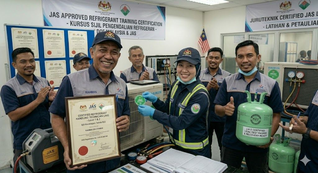 JAS approved refrigerant training certification