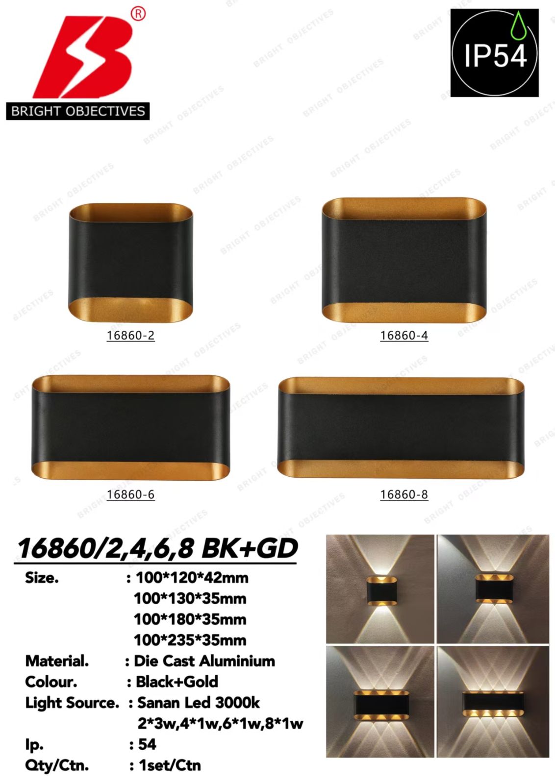 OUTDOOR LED WALL LAMP LIGHT - 16860