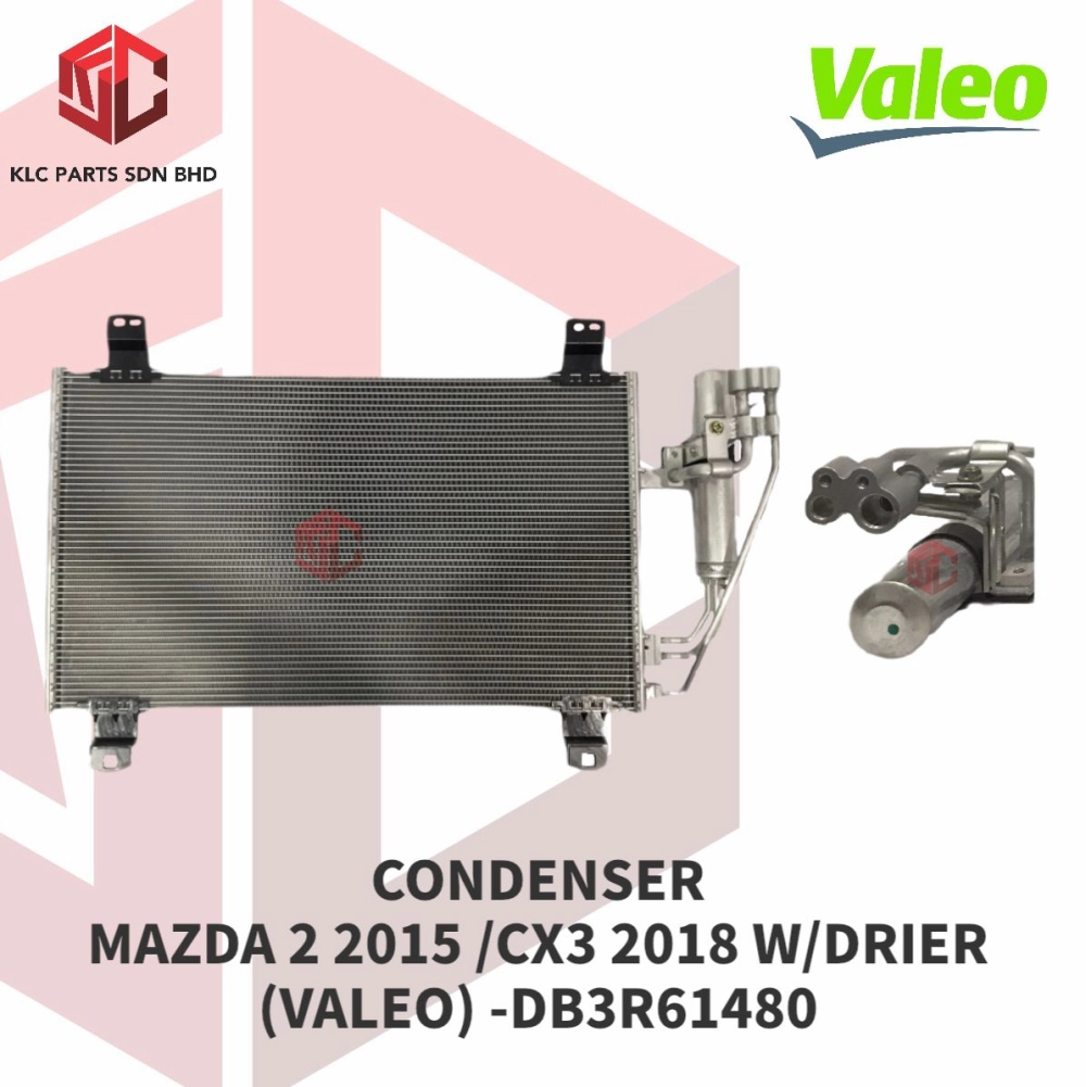 CONDENSER MAZDA 2 2015/CX3 2018 W/DRIER (VALEO)-DB3R61480