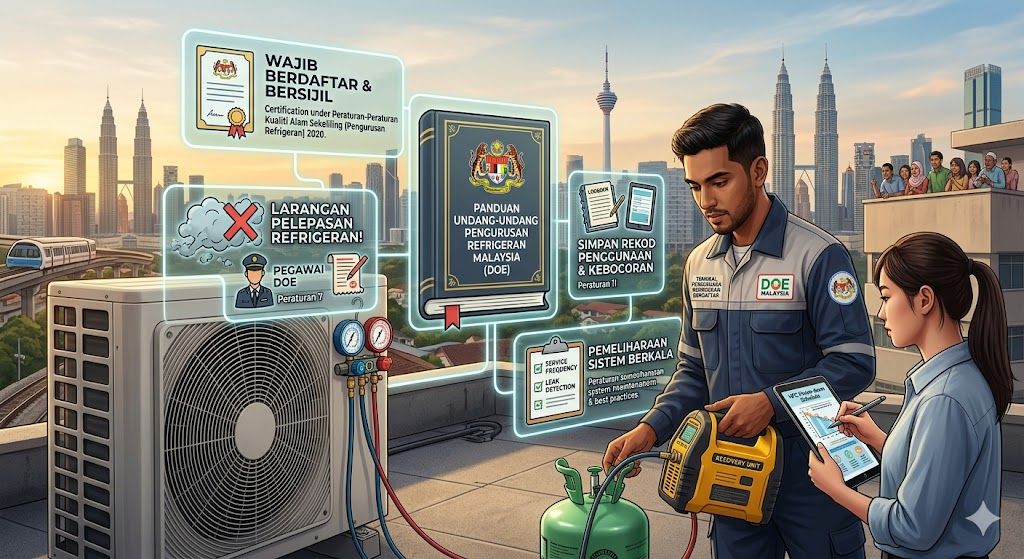 refrigerant handling legal guidelines Malaysia DOE