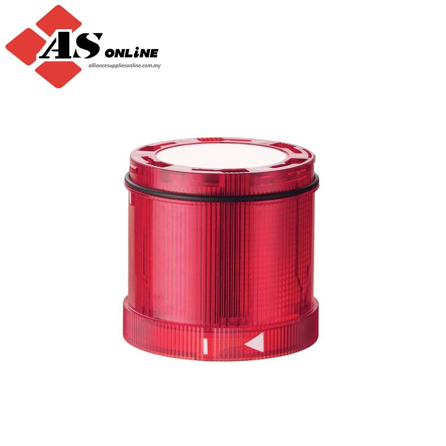 WERMA KS72 Series Red Flashing Effect Flashing Light Element, LED Bulb 24V, DC, IP65 / Model: ASRC647.120.55 / 647.120.55