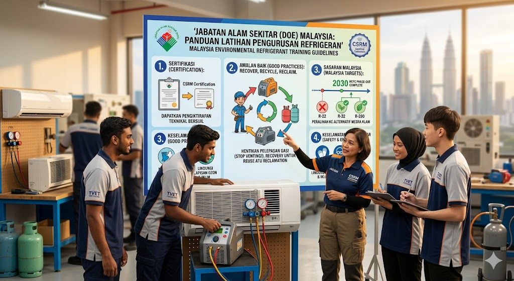 refrigerant training guidelines Malaysia DOE