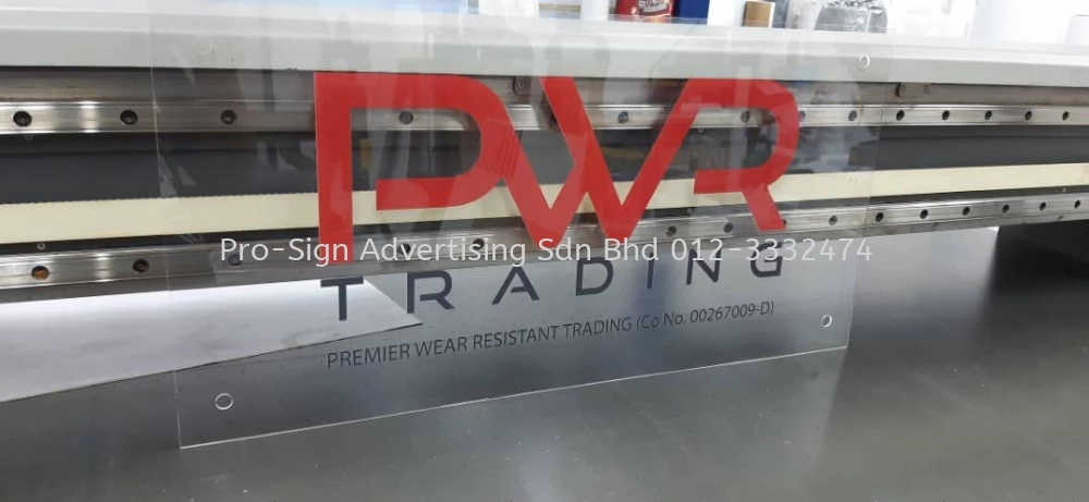 ACRYLIC PANEL UV FLATBED DIRECT PRINTING SIGNAGE (OFFICE, 2022)