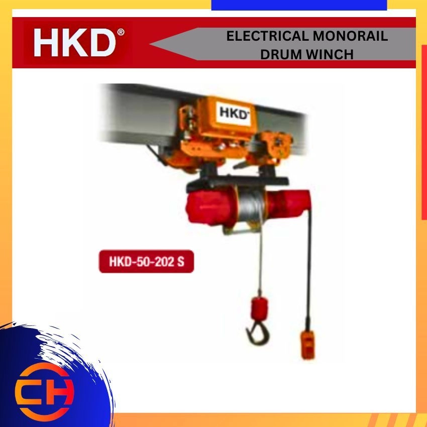 HKD ELECTRICAL MONORAIL DRUM WINCH SINGLE PHASE / 3 PAHSE 