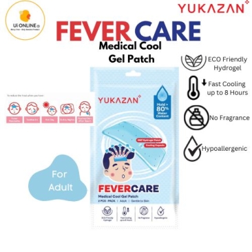Yuka Zan Adult Fevercare Medical Cool Gel Patch (6's)