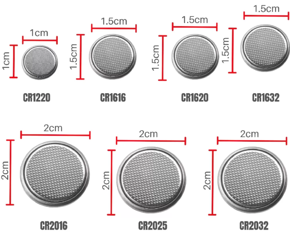 3V Lithium Battery CR2032 / CR2025 / CR2016 / CR1220 / CR1616 / CR1620 / CR1632