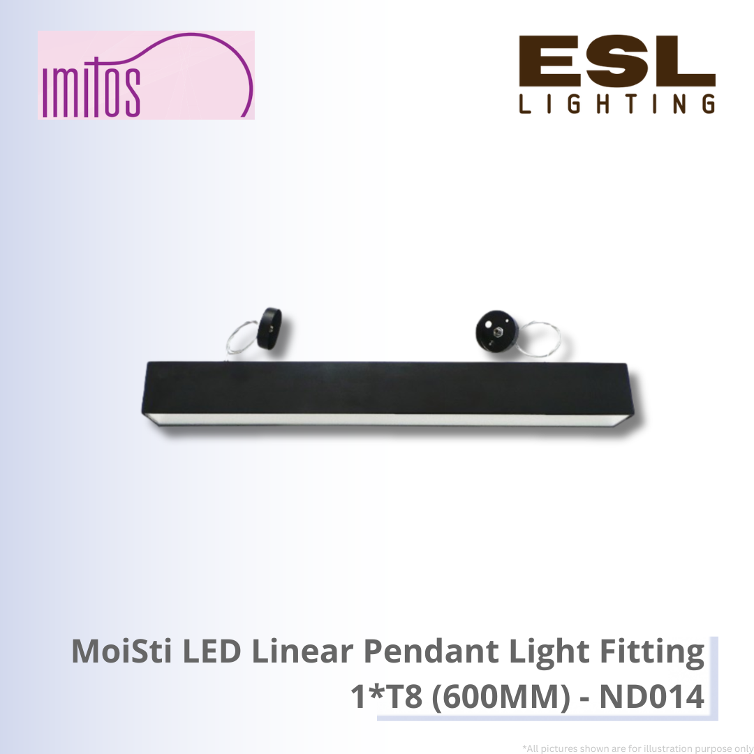 IMITOS MoiSti LED Linear Pendant Light Fitting 1*T8 (600MM) - ND014