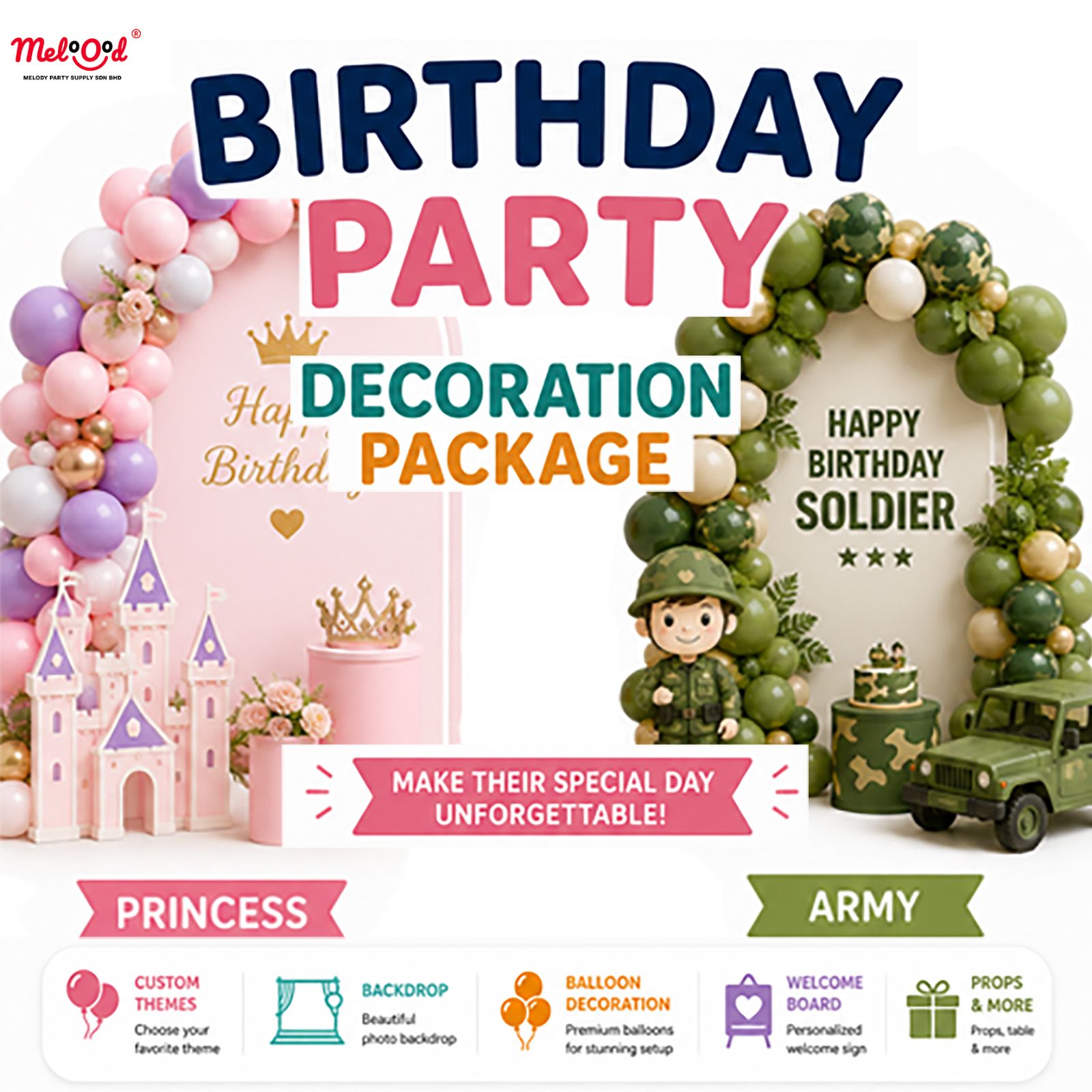 Birthday Party Decoration Package