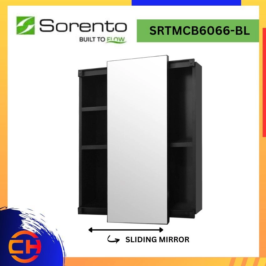 SORENTO BATHROOM FURNITURE SRTMCB6066-BL MIRROR CABINETS