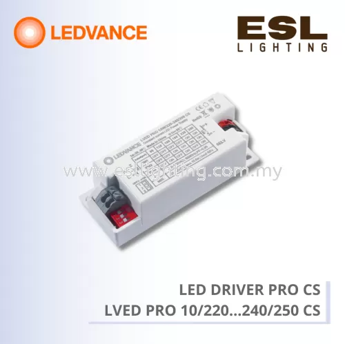 LEDVANCE LED DRIVER PRO CS LVED PRO 10W/220-240/250 CS Constant current LED Power Supply - LVED PRO 10/220...240/250CS