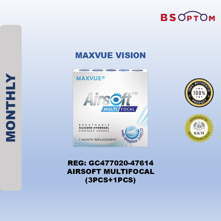 Airsoft™ Multifocal Silicone Hydrogel Lenses (3pcs + 1pcs)