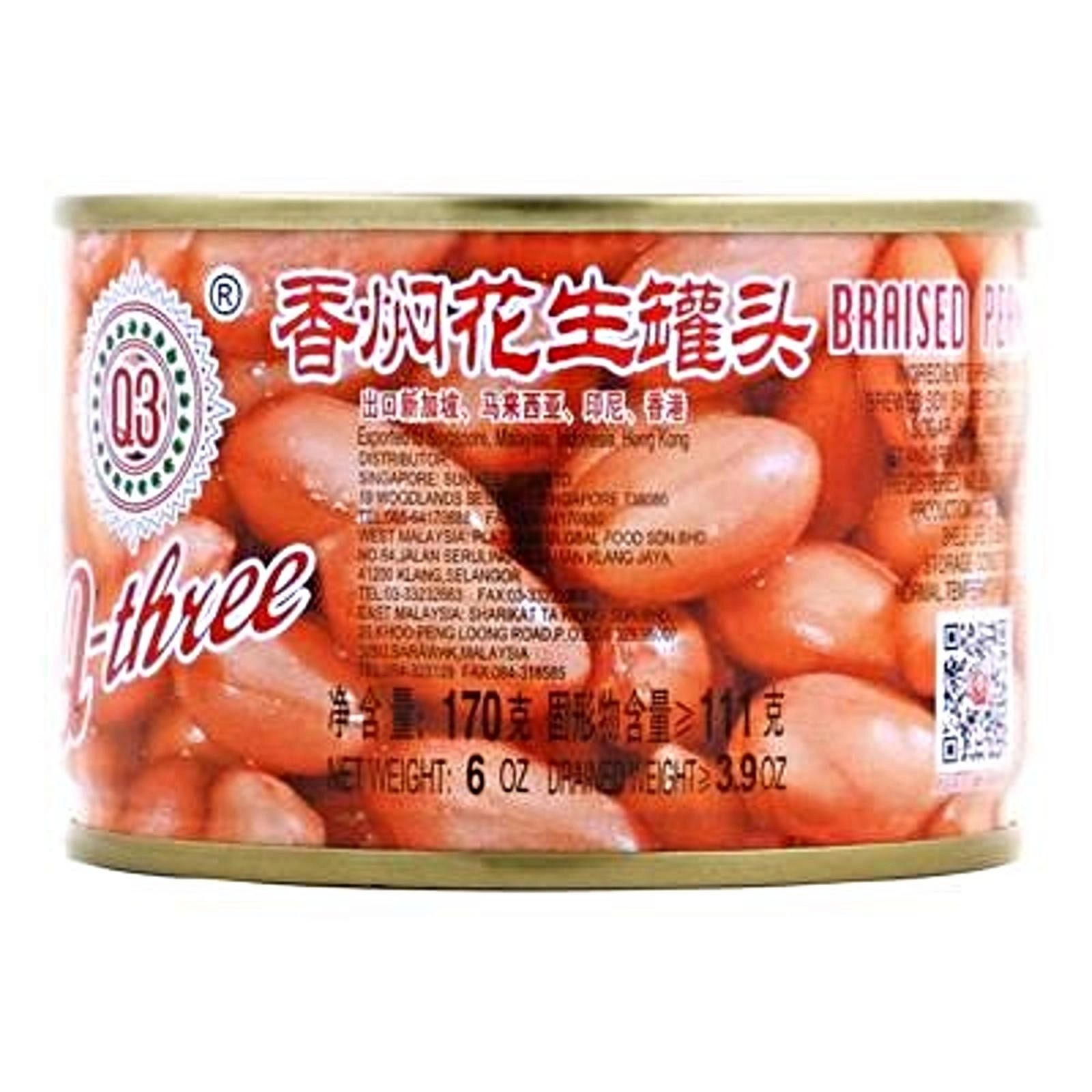 CANNED BRAISED PEANUTS Q3 香焖花生170G