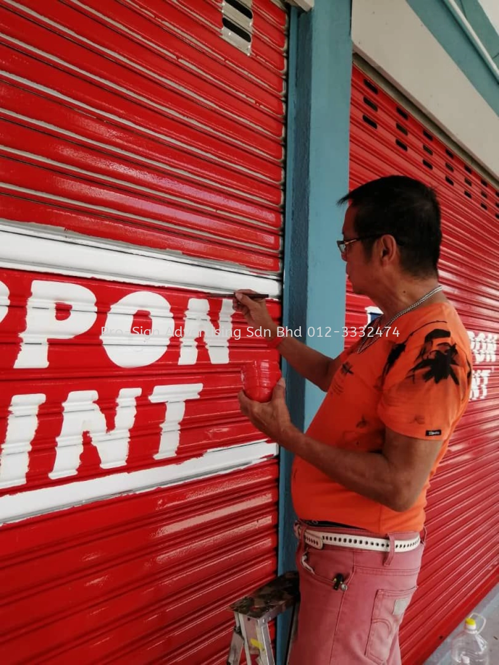 ROLLER SHUTTER HAND PAINTING (NIPPON PAINT, SELANGOR, 2019)