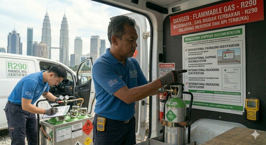 R290 refrigerant shipping safety regulations