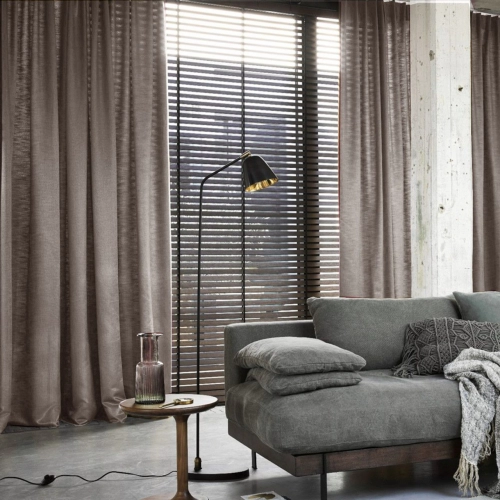Mocha Blackout Curtains Theatre Media Room Quickfit Blinds (Brown Cinema)