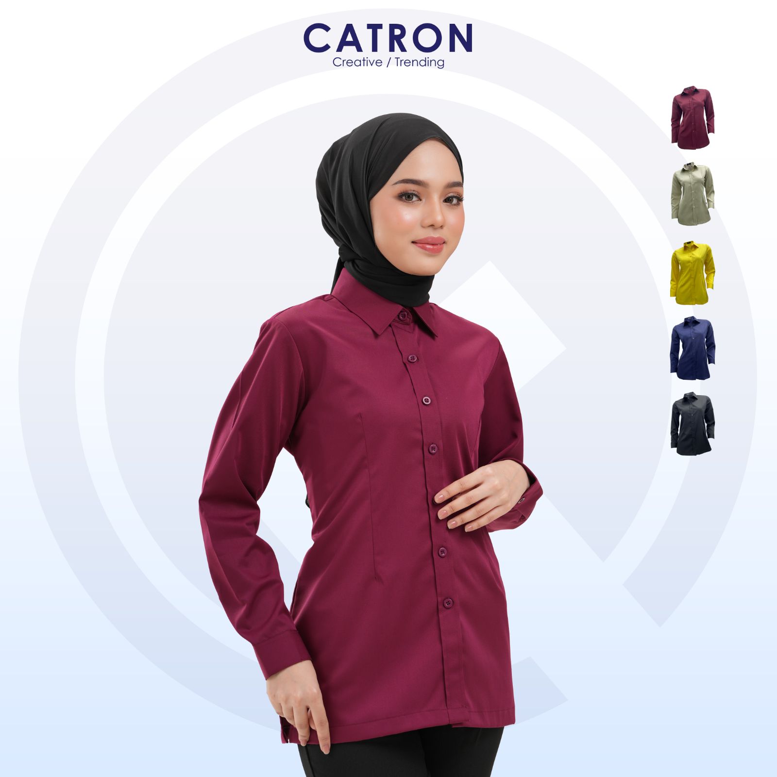 FC 933 Polycotton Ladies Long Sleeve Corporate Shirt