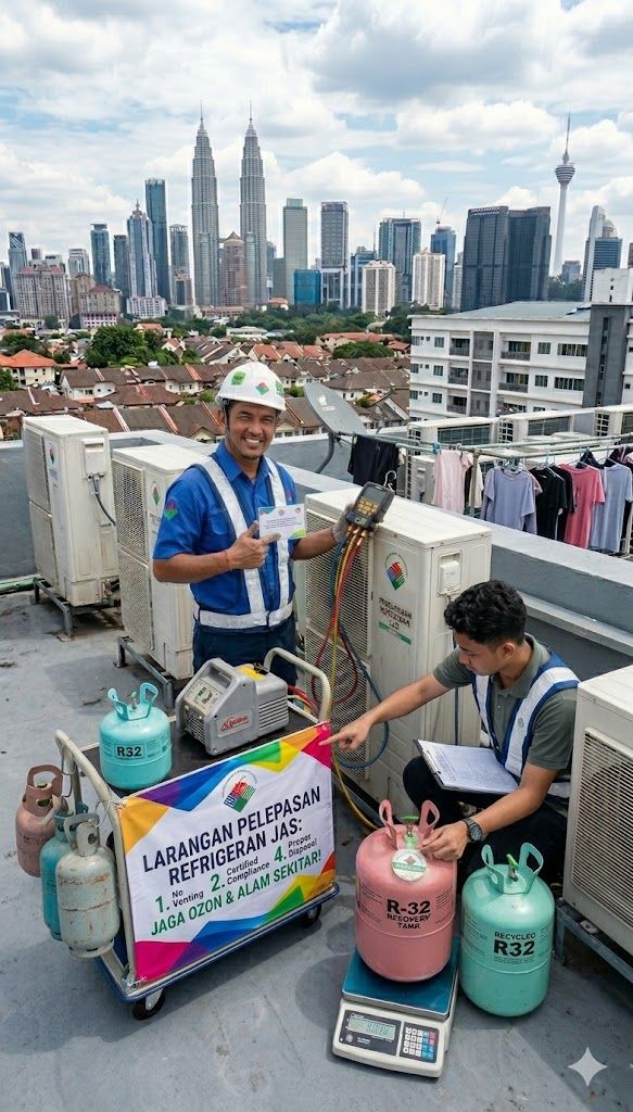 prohibition of refrigerant venting Malaysia DOE