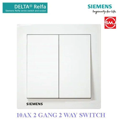 Siemens 10A 2 Gang 2 Way Switch