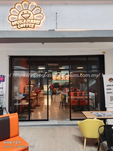 Shopfront Clear Glass Partition | Glass Contractor at Petaling Jaya (PJ)