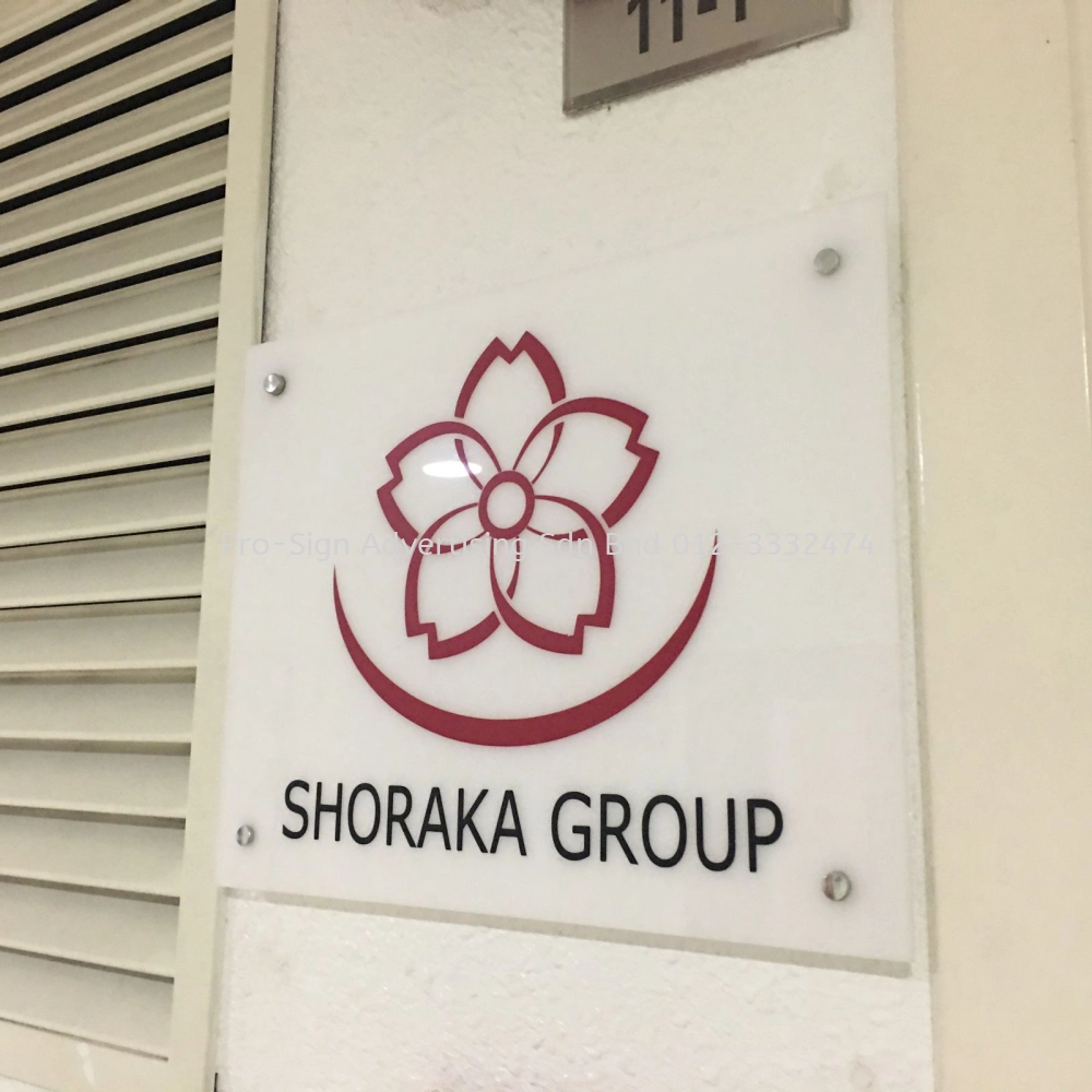 ACRYLIC CUT OUT AND ACRYLIC PANEL (SHORAKA GROUP, KL, 2020)