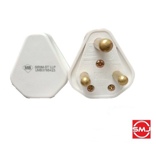 UMS PT150R 15A 3 Pin Round Plug Top (SIRIM Approved)