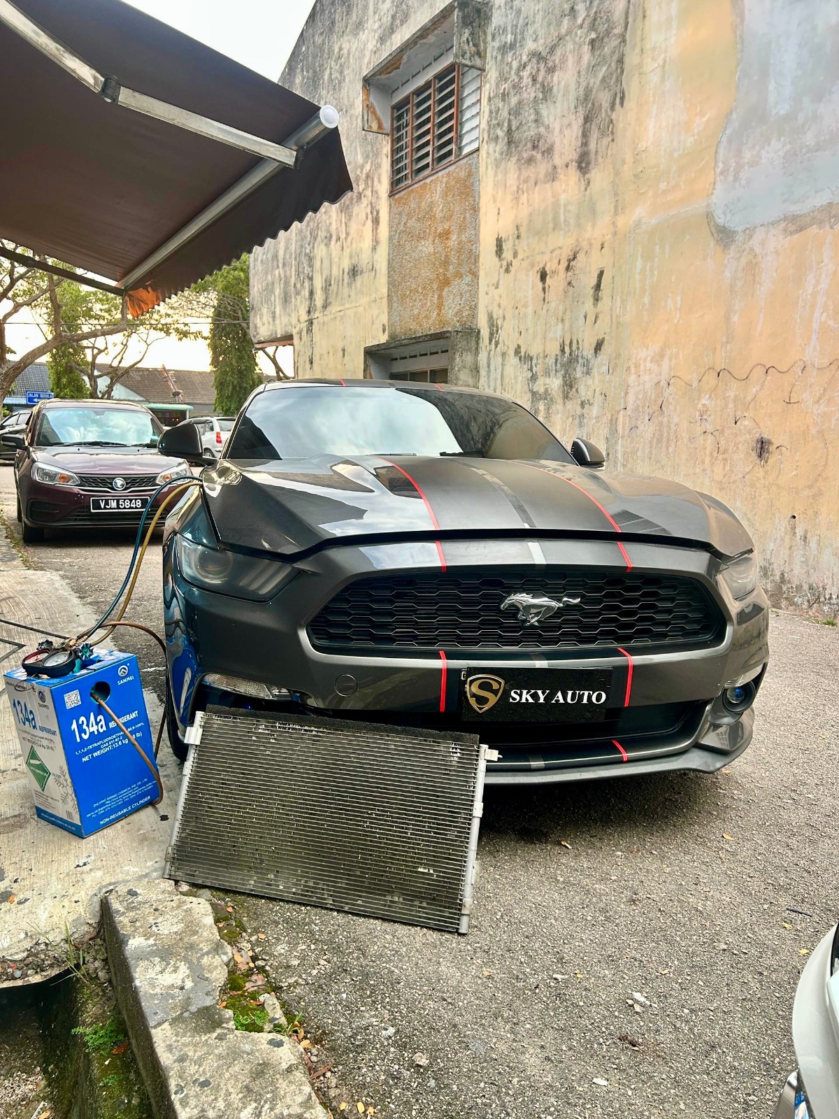 CAR AIRCOND FLUSHING