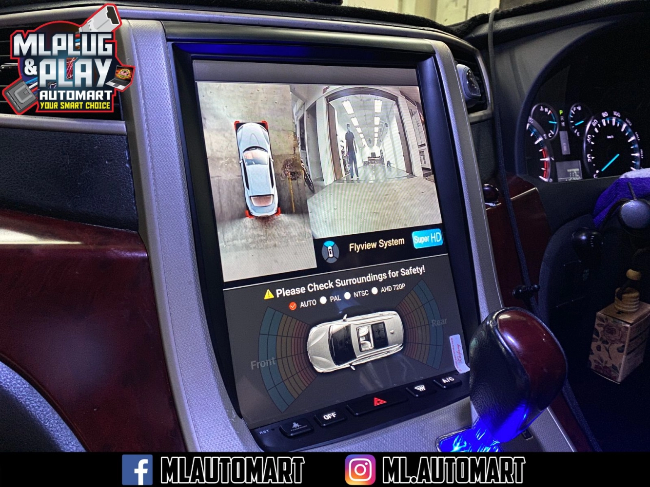 Toyota Vellfire ANH20/ Alphard AGH20 Vertical Style Android Monitor (12.1") 