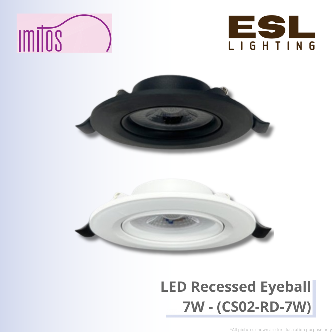 IMITOS LED Recessed Eyeball 7W - CS02-RD-7W [SIRIM]