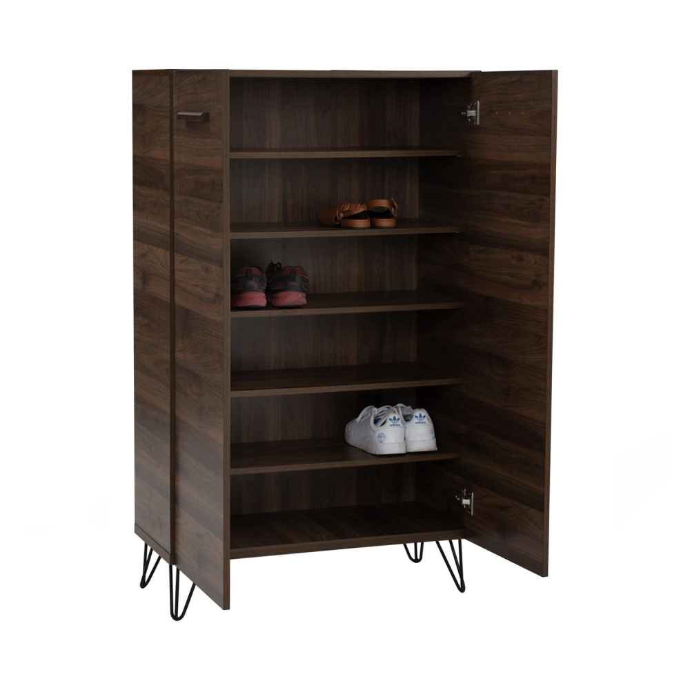 Samos Shoe Cabinet - Walnut