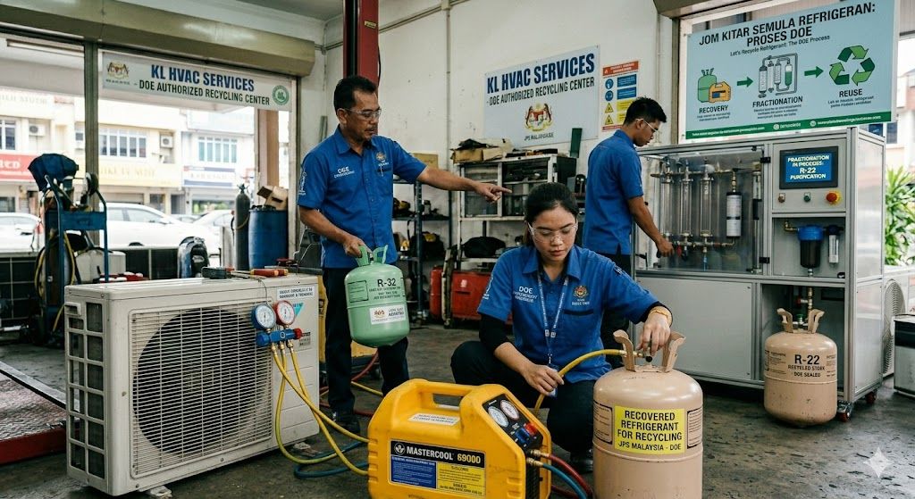 refrigerant disposal and recycling Malaysia DOE