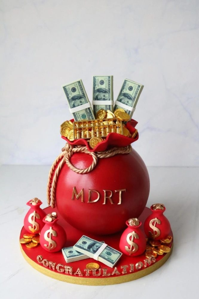 Congratulations MDRT Money Bag Chocolate Pinata